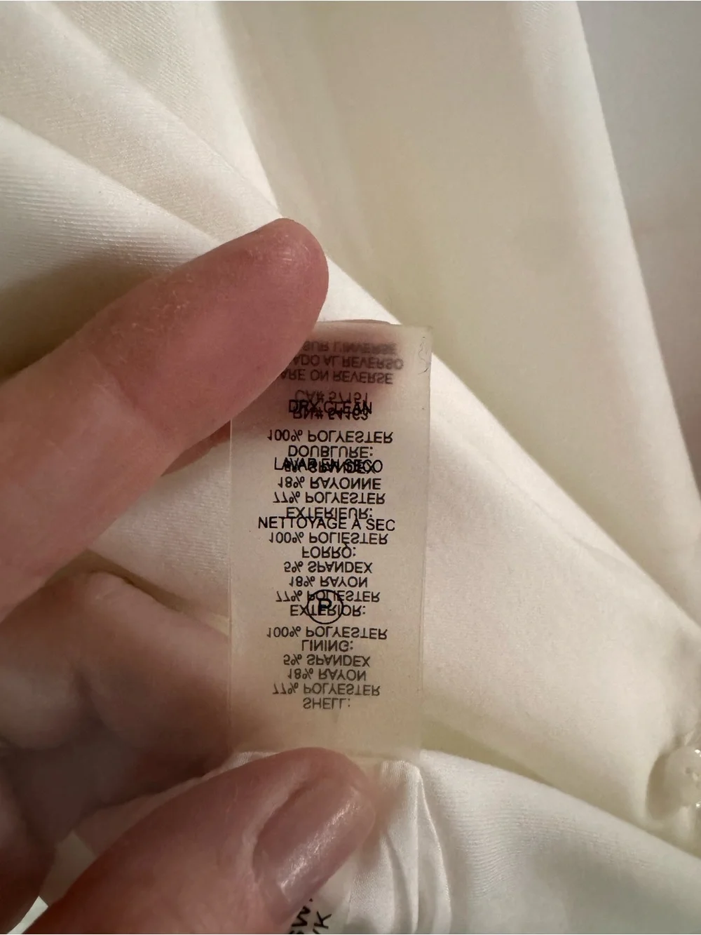 Tommy Hilfiger Women’s 8 Winter White Blazer Career Preppy Quiet Luxury